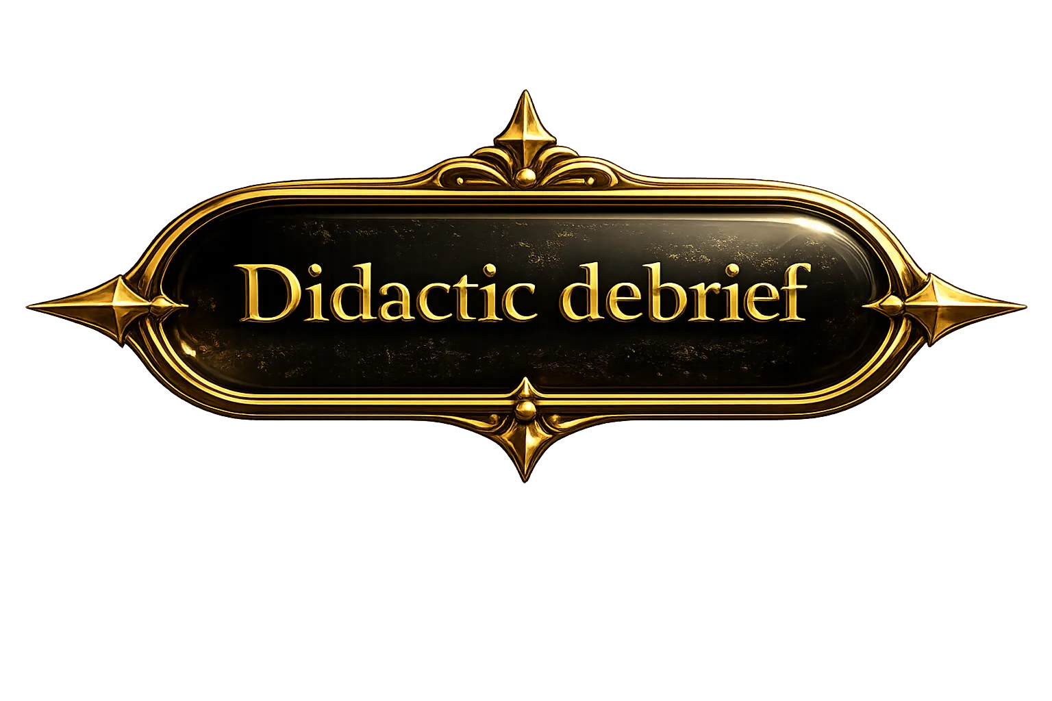 Didactic debrief